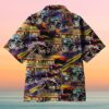 Motorcycle On Route Waiting For Dinner Unisex Hawaiian Shirt