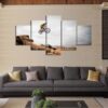 Mountain Biker - Automative 5 Panel Canvas Art Wall Decor