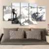 Mountain Climber - Nature 5 Panel Canvas Art Wall Decor
