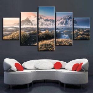 Mountain Natural - Nature 5 Panel Canvas Art Wall Decor