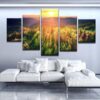 Mountain Woods - Nature 5 Panel Canvas Art Wall Decor
