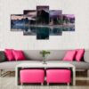 Mountain - Nature 5 Panel Canvas Art Wall Decor