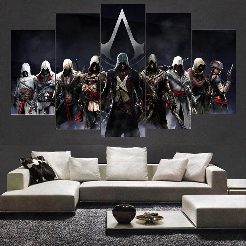 Movie Assassins Creed - Movie 5 Panel Canvas Art Wall Decor Movie Assassins Creed - Movie 5 Panel Canvas Art Wall Decor