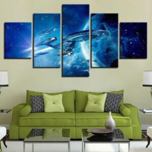 Movie Star Trek - Movie 5 Panel Canvas Art Wall Decor