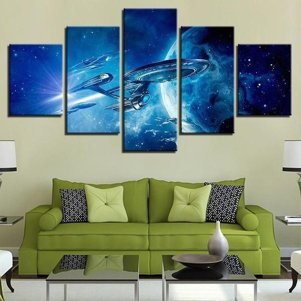 Movie Star Trek - Movie 5 Panel Canvas Art Wall Decor Movie Star Trek - Movie 5 Panel Canvas Art Wall Decor