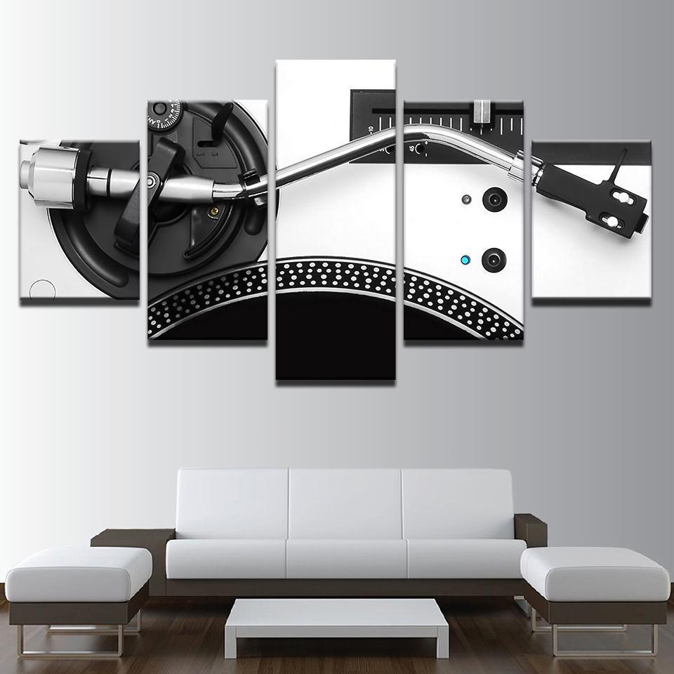 Music Dj Console Instrument Mixer - Music 5 Panel Canvas Art Wall Decor Music Dj Console Instrument Mixer - Music 5 Panel Canvas Art Wall Decor