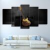 Music Guitar Sound - Music 5 Panel Canvas Art Wall Decor