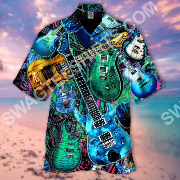 Music Is What Feelings Sound Like Guitar Hawaiian Shirt Music Is What Feelings Sound Like Guitar Hawaiian Shirt