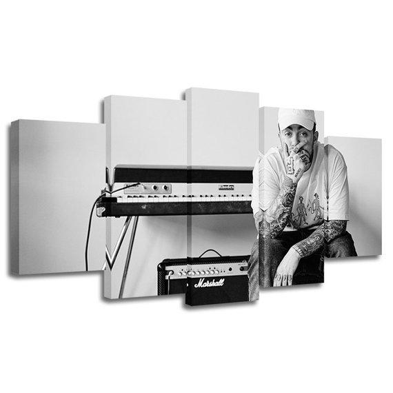 Music Mac Miller 3 - Music 5 Panel Canvas Art Wall Decor Music Mac Miller 3 - Music 5 Panel Canvas Art Wall Decor