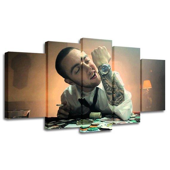 Music Mac Miller 6 - Music 5 Panel Canvas Art Wall Decor Music Mac Miller 6 - Music 5 Panel Canvas Art Wall Decor