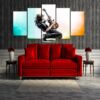 Musical Instrument Guitar Room - Music 5 Panel Canvas Art Wall Decor