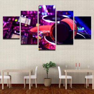 Musical Instruments - Music 5 Panel Canvas Art Wall Decor