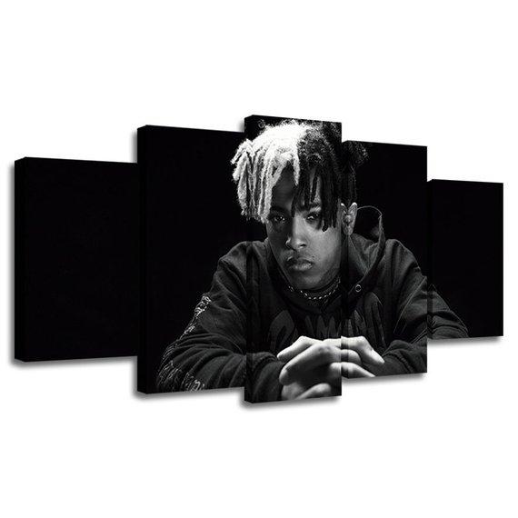 Musicians Xxxtentacion 2 - Music 5 Panel Canvas Art Wall Decor Musicians Xxxtentacion 2 - Music 5 Panel Canvas Art Wall Decor