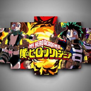 My Hero Academia/Boku No Hero - Anime 5 Panel Canvas Art Wall Decor