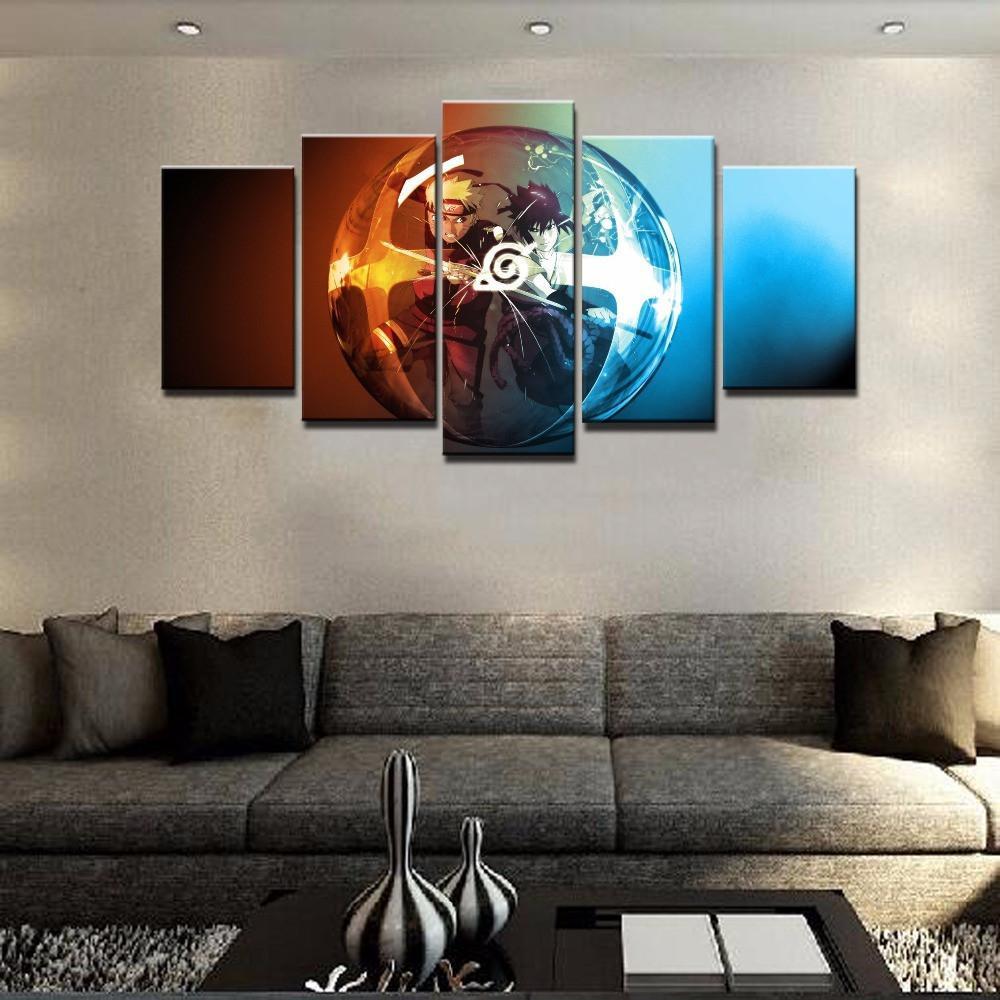Naruto 16 - Cartoon 5 Panel Canvas Art Wall Decor Naruto 16 - Cartoon 5 Panel Canvas Art Wall Decor