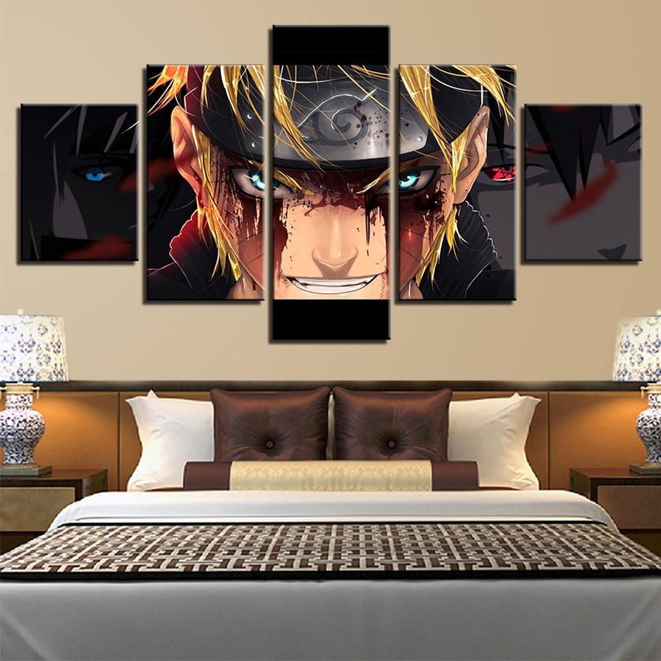 Naruto 18 - Anime 5 Panel Canvas Art Wall Decor Naruto 18 - Anime 5 Panel Canvas Art Wall Decor