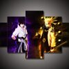 Naruto 3 - Anime 5 Panel Canvas Art Wall Decor