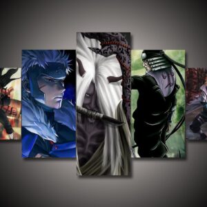 Naruto 5 - Anime 5 Panel Canvas Art Wall Decor