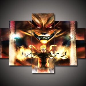 Naruto 8 - Anime 5 Panel Canvas Art Wall Decor