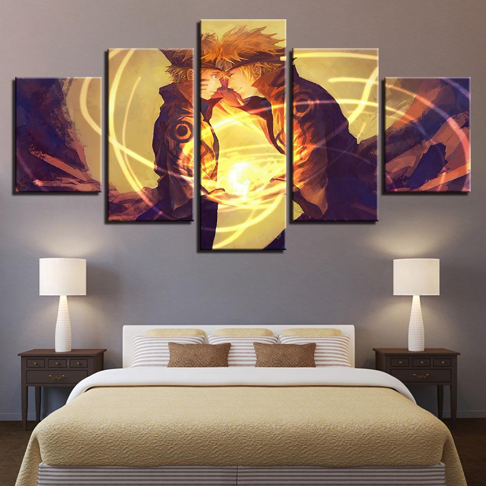 Naruto Cartoon Anime - Anime 5 Panel Canvas Art Wall Decor Naruto Cartoon Anime - Anime 5 Panel Canvas Art Wall Decor