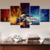 Naruto - Cartoon 5 Panel Canvas Art Wall Decor