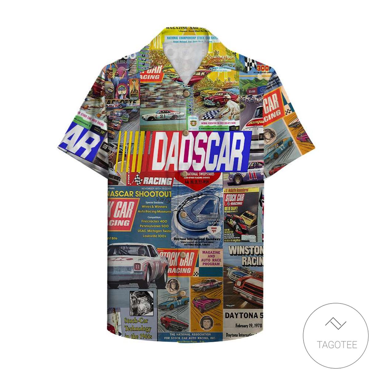 Nascar Newspaper Hawaiian Shirt Nascar Newspaper Hawaiian Shirt