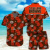 National Football League Cleveland Browns Printing Hawaiian Shirt