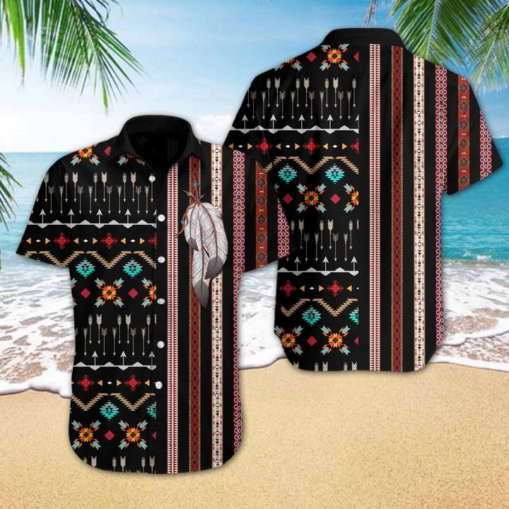 Native American Hawaiian Shirt Summer Button Up Native American Hawaiian Shirt Summer Button Up