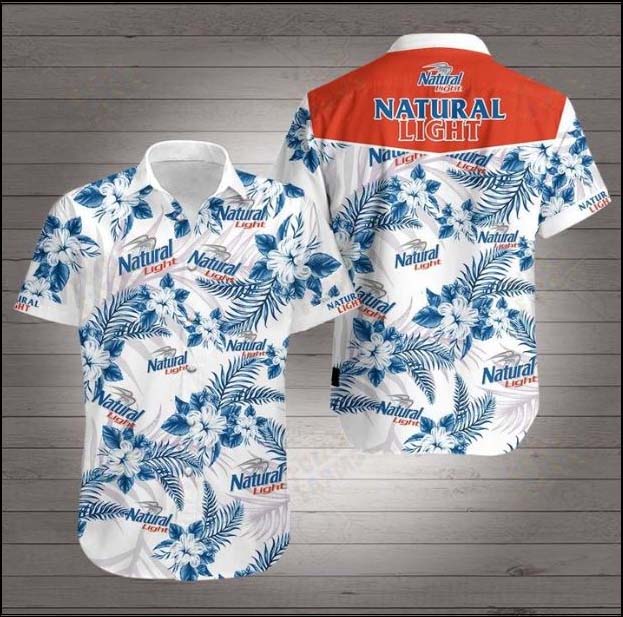 Natural Light Beer Logo Hawaiian Shirt Natural Light Beer Logo Hawaiian Shirt