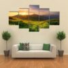 Natural Summer Landscape - Nature 5 Panel Canvas Art Wall Decor