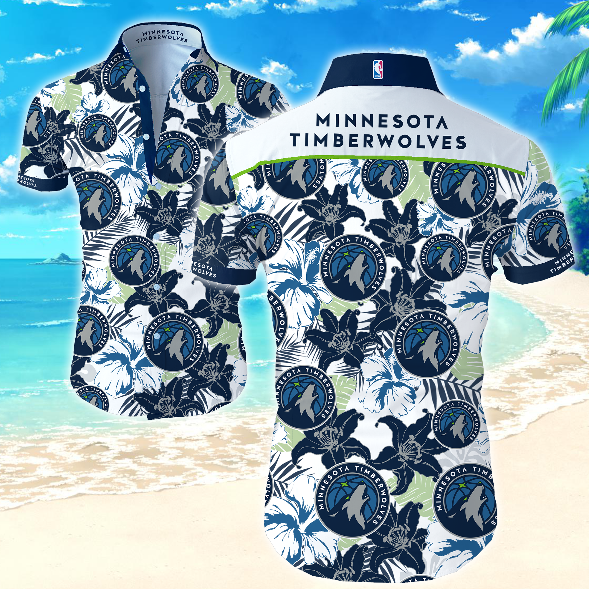 Nba Minnesota Timberwolves Hawaiian Hawaiian Shirt Summer Button Up Nba Minnesota Timberwolves Hawaiian Hawaiian Shirt Summer Button Up