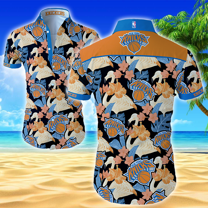 Nba New York Knicks Hawaiian Hawaiian Shirt Summer Button Up Nba New York Knicks Hawaiian Hawaiian Shirt Summer Button Up