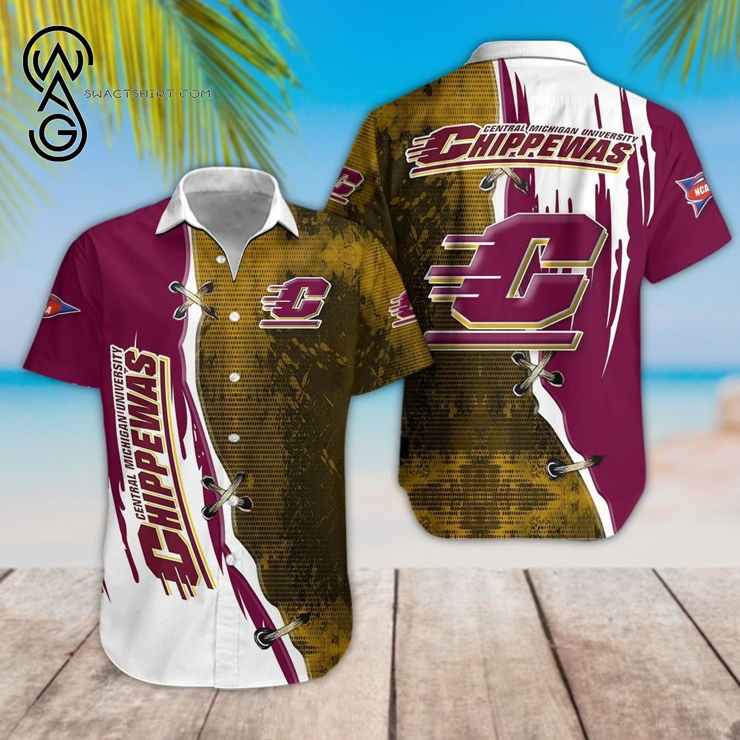 Ncaa Central Michigan Chippewas Sport Team Hawaiian Shirt Ncaa Central Michigan Chippewas Sport Team Hawaiian Shirt