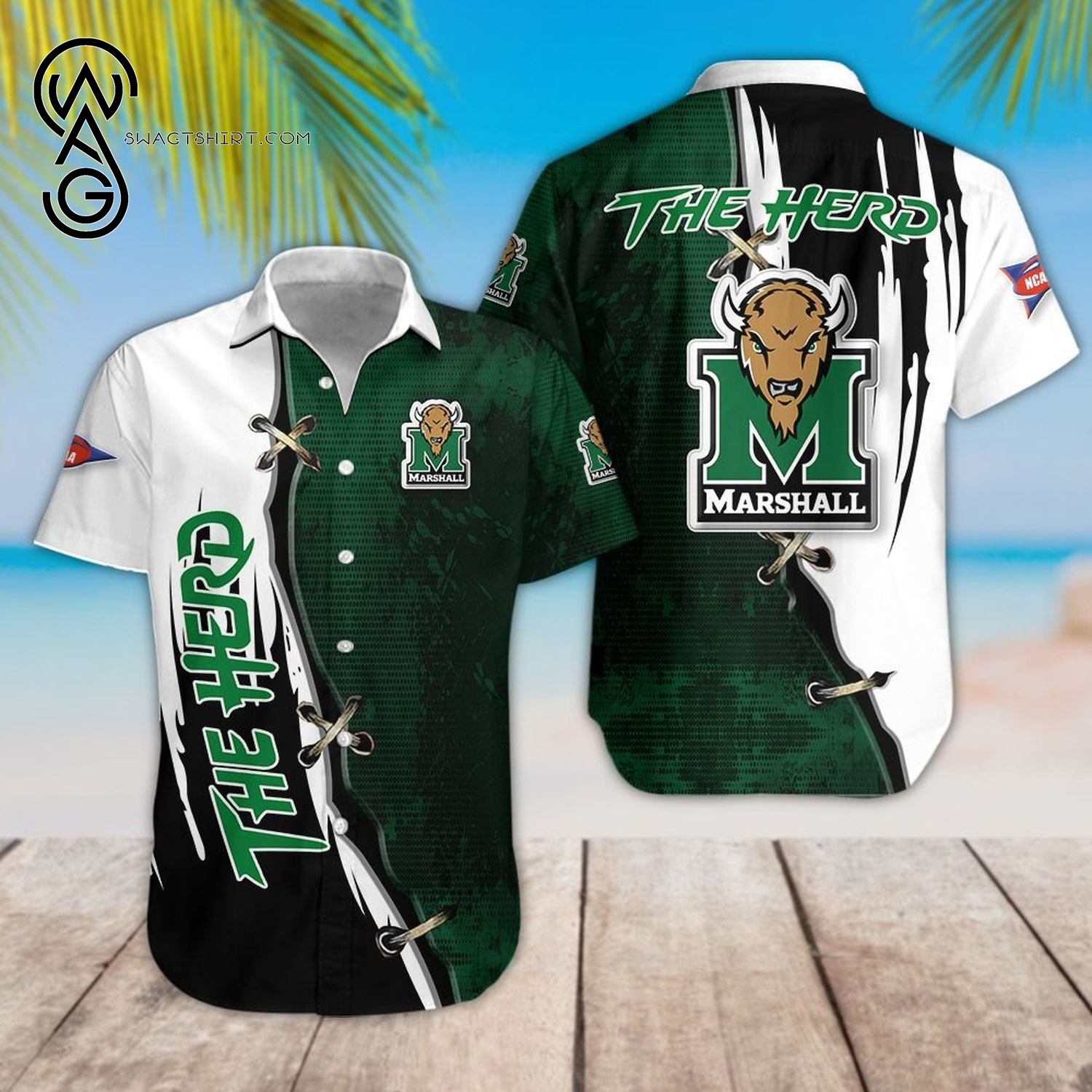 Ncaa Marshall Thundering Herd Sport Team Hawaiian Shirt Ncaa Marshall Thundering Herd Sport Team Hawaiian Shirt