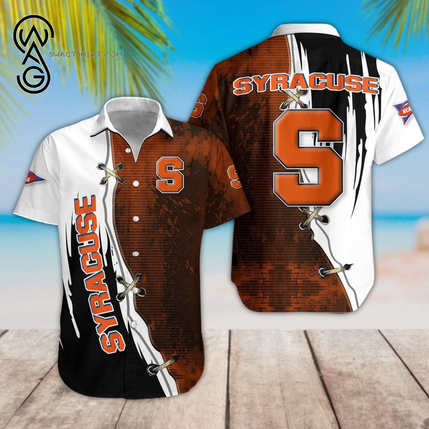 Ncaa Syracuse Orange Sport Team Hawaiian Shirt Ncaa Syracuse Orange Sport Team Hawaiian Shirt