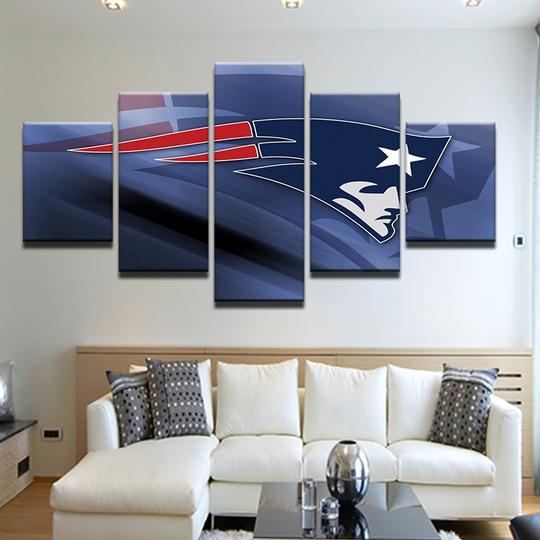 New England Patriots 2 - Nature 5 Panel Canvas Art Wall Decor New England Patriots 2 - Nature 5 Panel Canvas Art Wall Decor