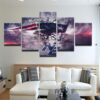 New England Patriots 3 - Nature 5 Panel Canvas Art Wall Decor