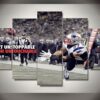New England Patriots 4 - Sport 5 Panel Canvas Art Wall Decor