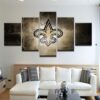 New Orleans Saints 1 - Sport 5 Panel Canvas Art Wall Decor