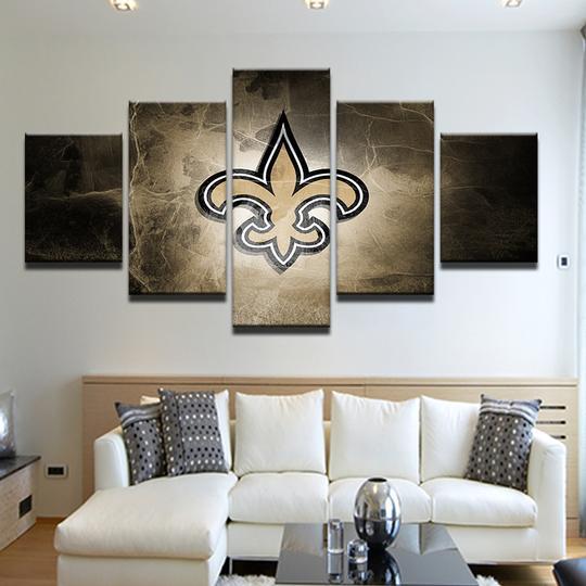 New Orleans Saints 1 - Sport 5 Panel Canvas Art Wall Decor New Orleans Saints 1 - Sport 5 Panel Canvas Art Wall Decor
