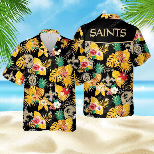 New Orleans Saints Football Team Summer Vacation Hawaiian Shirt New Orleans Saints Football Team Summer Vacation Hawaiian Shirt