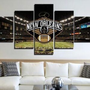 New Orleans Saints Stadium - Sport 5 Panel Canvas Art Wall Decor