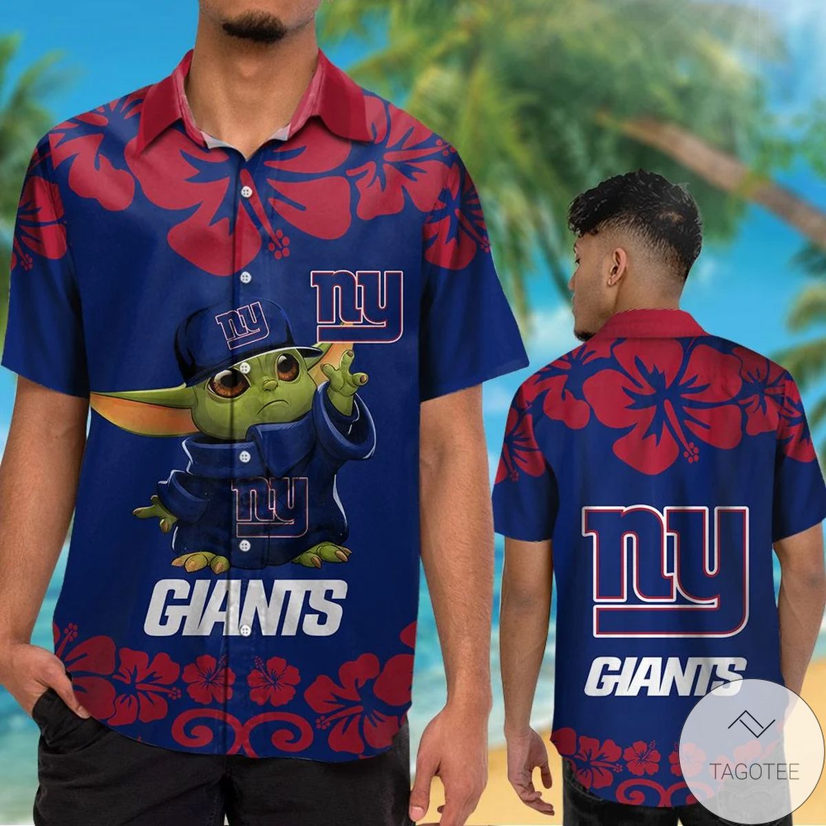 New York Giants Baby Yoda Hawaiian Shirt New York Giants Baby Yoda Hawaiian Shirt