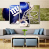 New York Giants Helmet - Sport 5 Panel Canvas Art Wall Decor