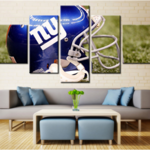 New York Giants Helmet - Sport 5 Panel Canvas Art Wall Decor