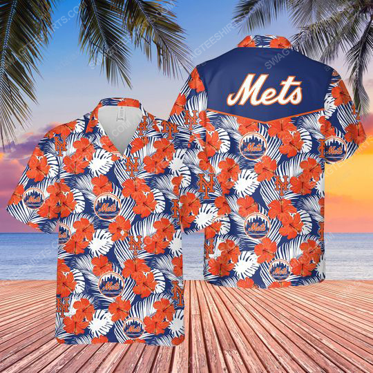 New York Mets Major League Baseball Summer Vacation Hawaiian Shirt New York Mets Major League Baseball Summer Vacation Hawaiian Shirt