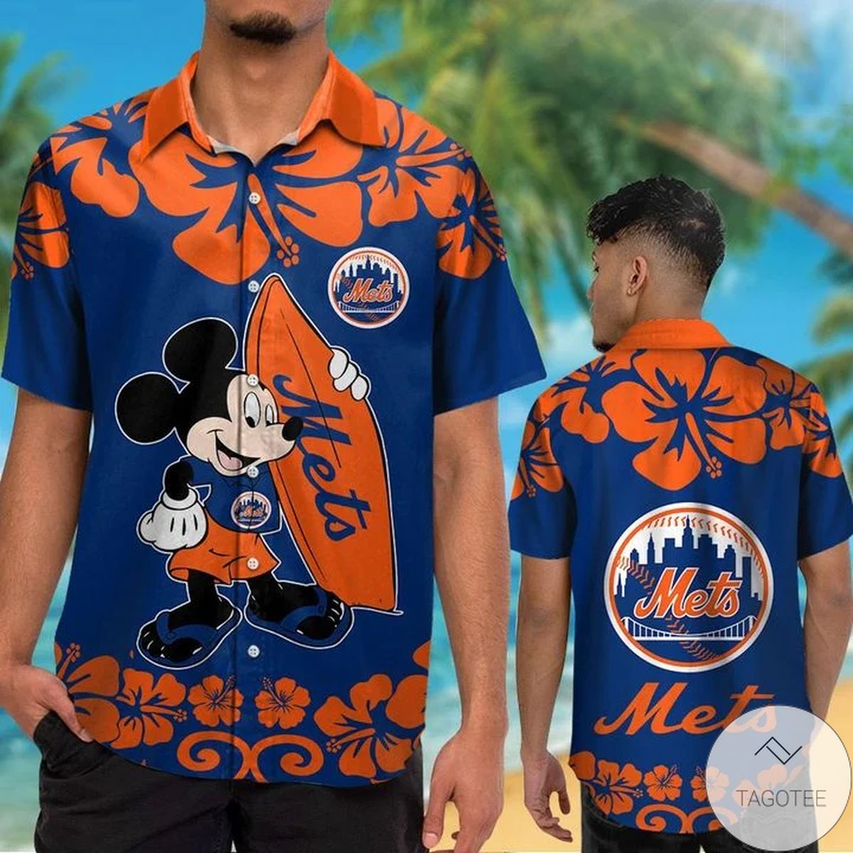 New York Mets Mickey Mouse Hawaiian Shirt New York Mets Mickey Mouse Hawaiian Shirt