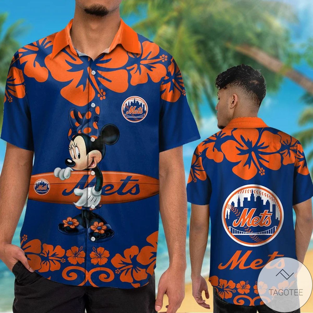 New York Mets Minnie Mouse Hawaiian Shirt New York Mets Minnie Mouse Hawaiian Shirt
