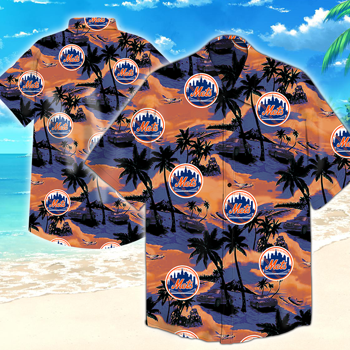 New York Mets Mlb Hawaiian Shirt Summer Button Up New York Mets Mlb Hawaiian Shirt Summer Button Up