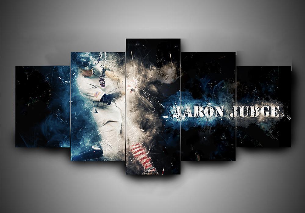 New York Yankees 2 - Sport 5 Panel Canvas Art Wall Decor New York Yankees 2 - Sport 5 Panel Canvas Art Wall Decor
